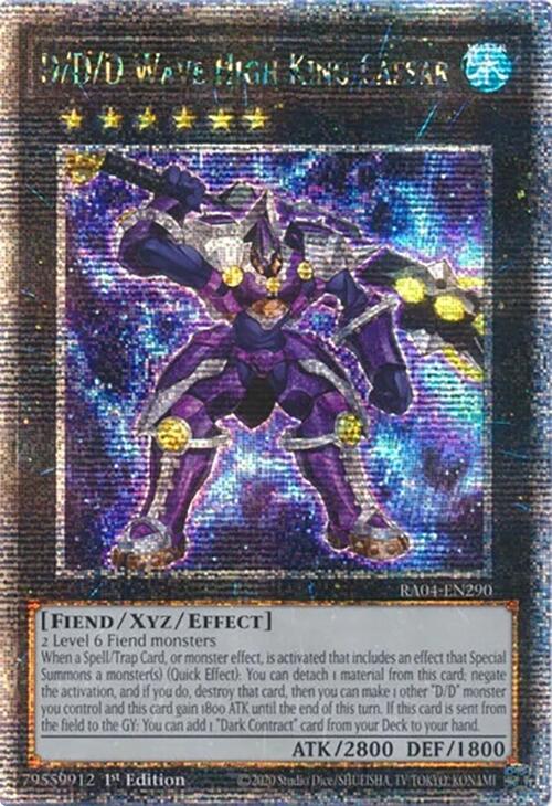 D/D/D Wave High King Caesar [RA04-EN290] Quarter Century Secret Rare | Fandemonia Ltd