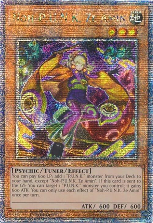 Noh-P.U.N.K. Ze Amin [RA04-EN293] Quarter Century Secret Rare | Fandemonia Ltd