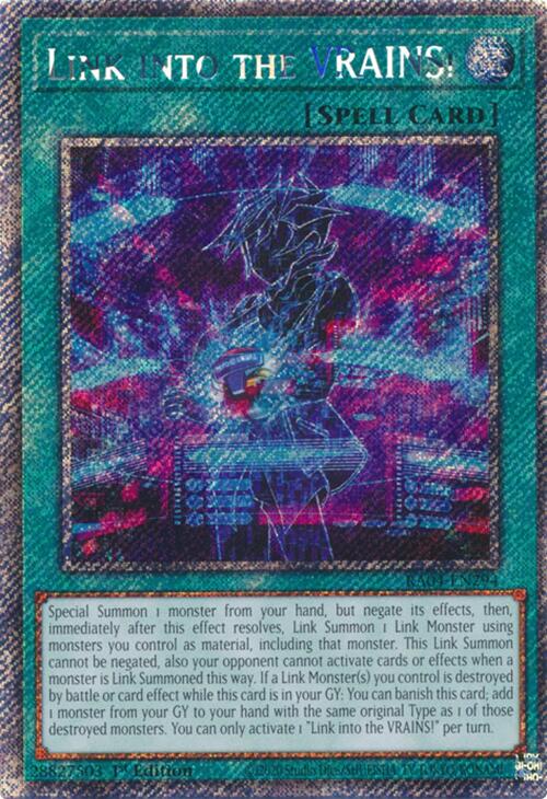 Link into the VRAINS! [RA04-EN294] Platinum Secret Rare | Fandemonia Ltd