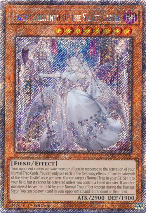 Lovely Labrynth of the Silver Castle [RA04-EN295] Platinum Secret Rare | Fandemonia Ltd