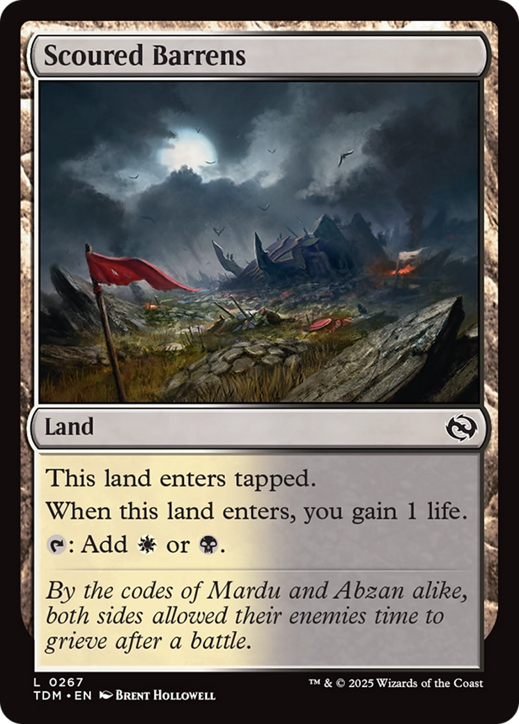 Scoured Barrens [Tarkir: Dragonstorm] | Fandemonia Ltd