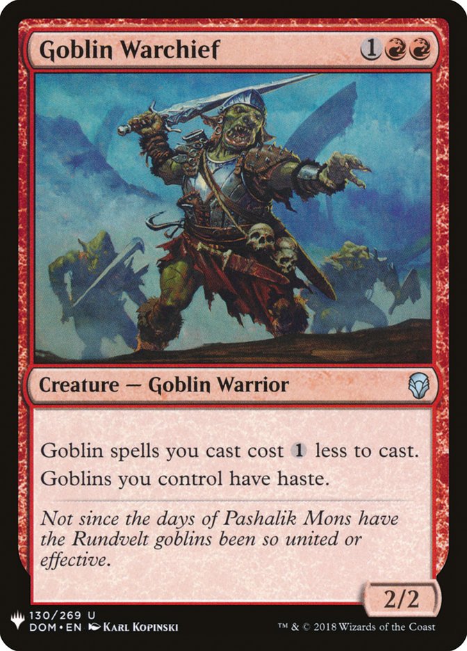 Goblin Warchief [The List] | Fandemonia Ltd