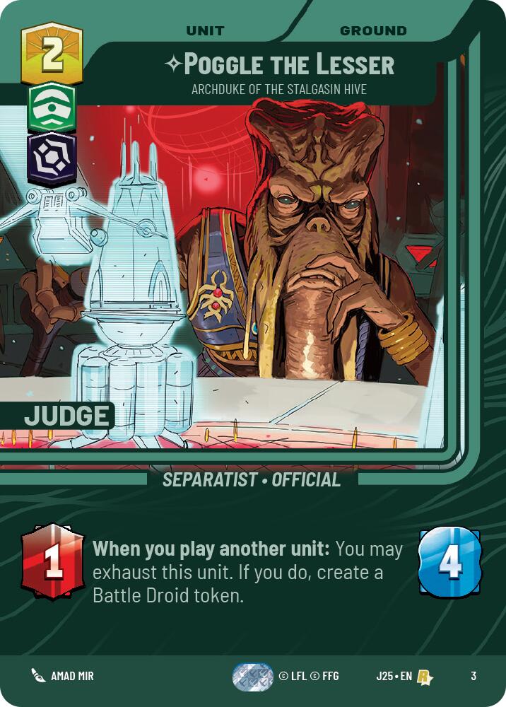 Poggle the Lesser - Archduke of the Stalgasin Hive (3) (3) [Judge Promos] | Fandemonia Ltd