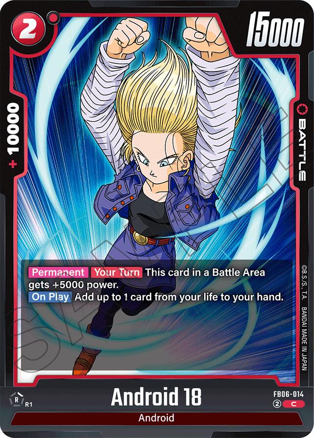 Android 18 (FB06-014) [Rivals Clash] | Fandemonia Ltd