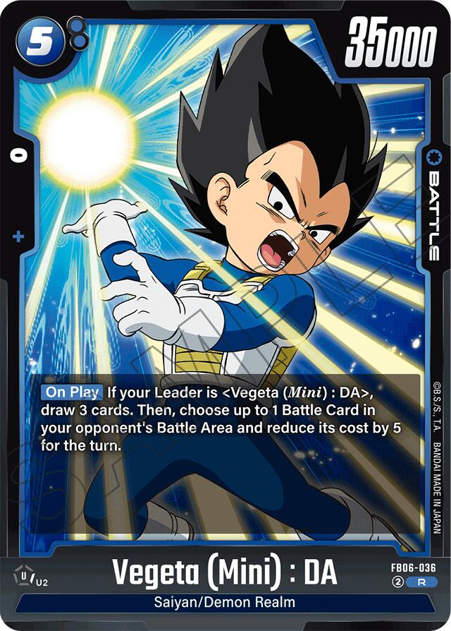 Vegeta (Mini) : DA - FB06-036 [Rivals Clash] | Fandemonia Ltd
