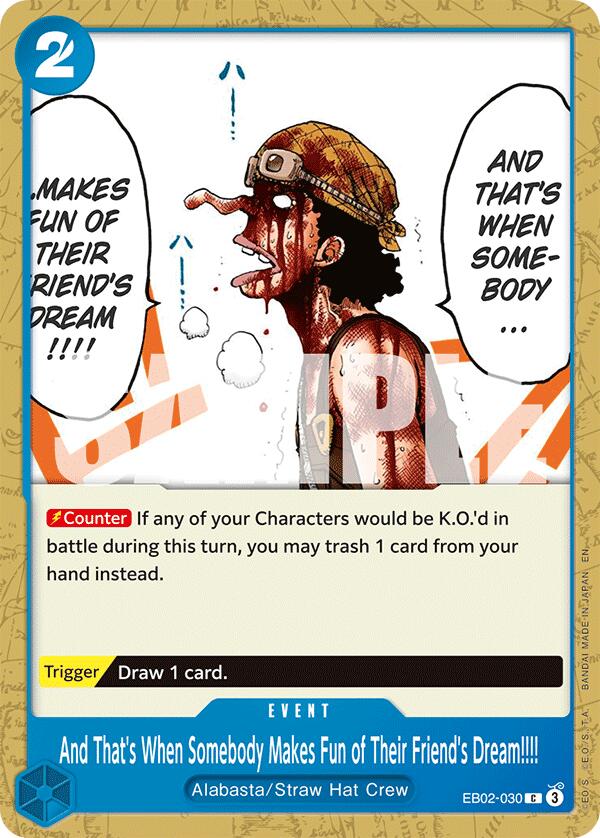 And That's When Somebody Makes Fun of Their Friend's Dream!!!! [Extra Booster: Anime 25th Collection] | Fandemonia Ltd