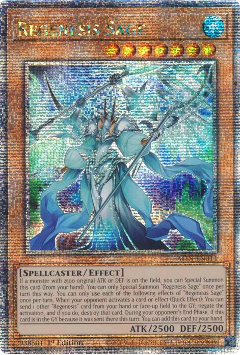 Regenesis Sage [ALIN-EN014] Quarter Century Secret Rare | Fandemonia Ltd