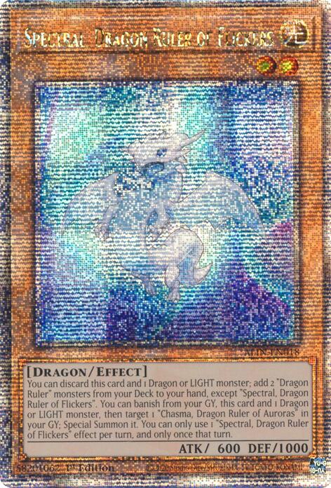 Spectral, Dragon Ruler of Flickers [ALIN-EN018] Quarter Century Secret Rare | Fandemonia Ltd