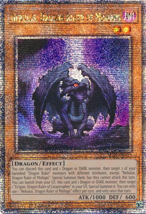 Nebulus, Dragon Ruler of Mishaps [ALIN-EN019] Quarter Century Secret Rare | Fandemonia Ltd