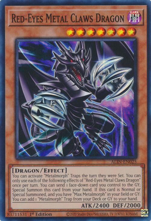 Red-Eyes Metal Claws Dragon [ALIN-EN025] Super Rare | Fandemonia Ltd