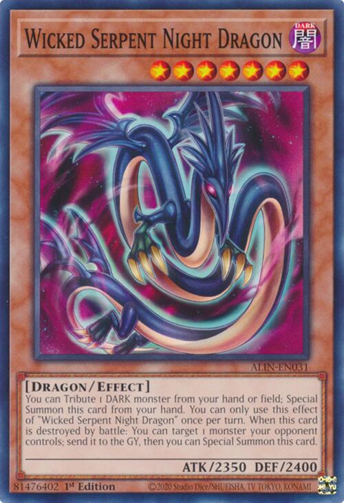 Wicked Serpent Night Dragon [ALIN-EN031] Common | Fandemonia Ltd