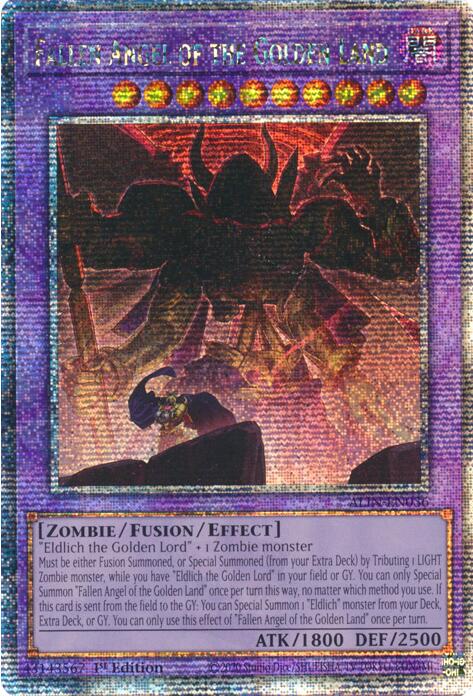 Fallen Angel of the Golden Land [ALIN-EN036] Quarter Century Secret Rare | Fandemonia Ltd