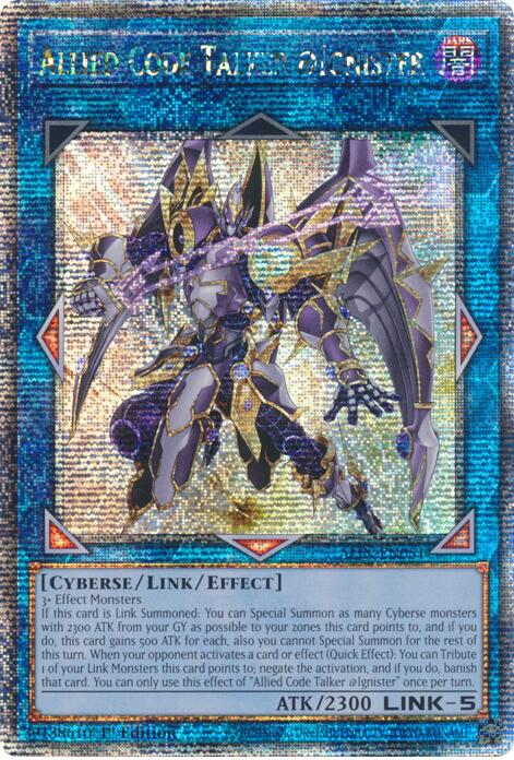 Allied Code Talker @Ignister [ALIN-EN051] Quarter Century Secret Rare | Fandemonia Ltd