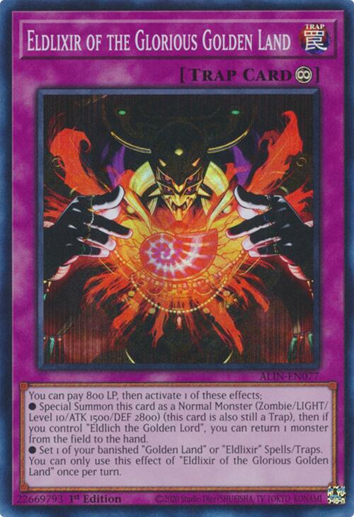 Eldlixir of the Glorious Golden Land [ALIN-EN077] Super Rare | Fandemonia Ltd