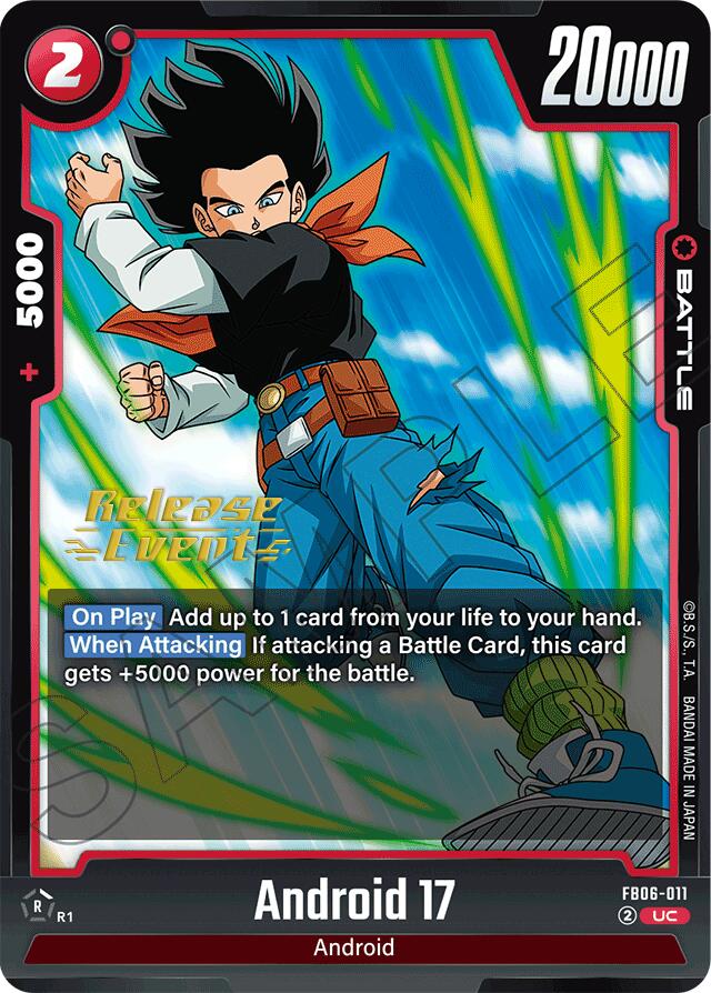 Android 17 (FB06-011) [Rivals Clash Release Event Cards] | Fandemonia Ltd