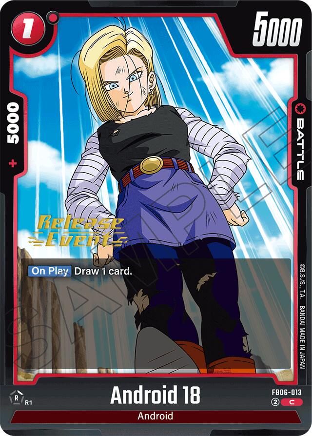 Android 18 (FB06-013) [Rivals Clash Release Event Cards] | Fandemonia Ltd
