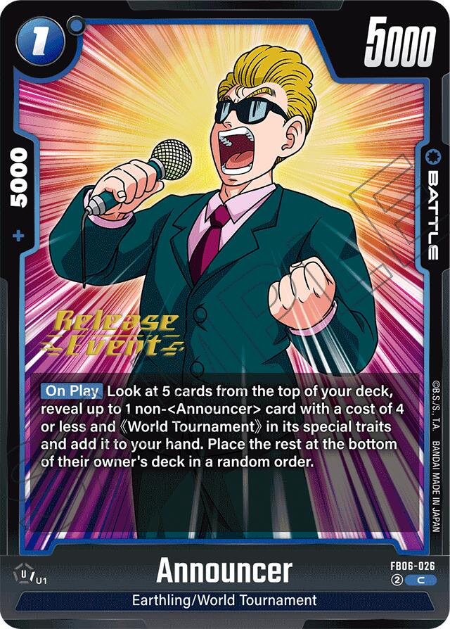 Announcer [Rivals Clash Release Event Cards] | Fandemonia Ltd