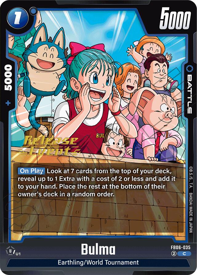 Bulma [Rivals Clash Release Event Cards] | Fandemonia Ltd