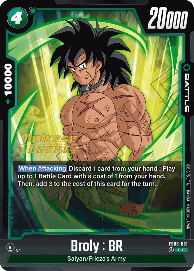 Broly : BR (FB06-061) [Rivals Clash Release Event Cards] | Fandemonia Ltd