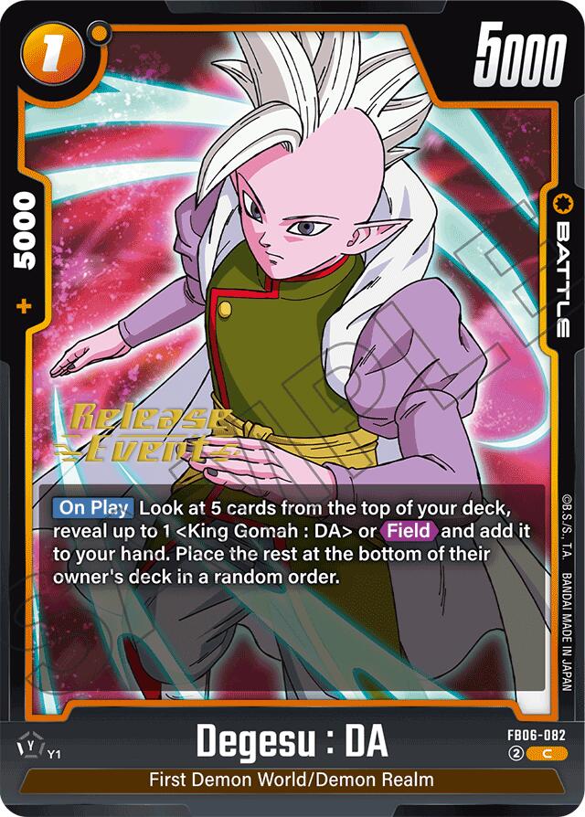Degesu : DA [Rivals Clash Release Event Cards] | Fandemonia Ltd