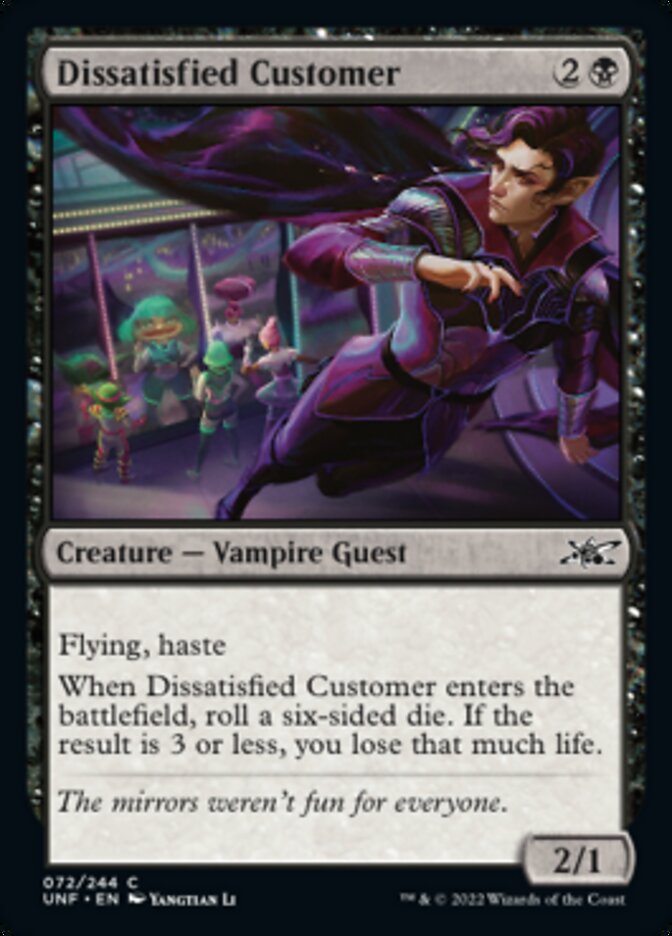 Dissatisfied Customer [Unfinity] | Fandemonia Ltd