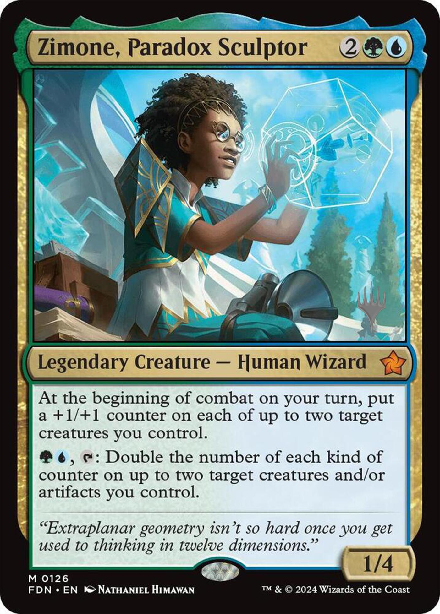 Zimone, Paradox Sculptor (Promo Pack) [Foundations Promos] | Fandemonia Ltd