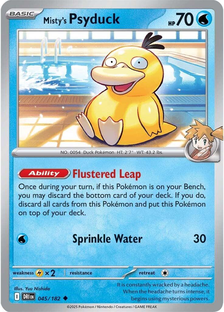 Misty's Psyduck (045/182) [Scarlet & Violet: Destined Rivals] | Fandemonia Ltd