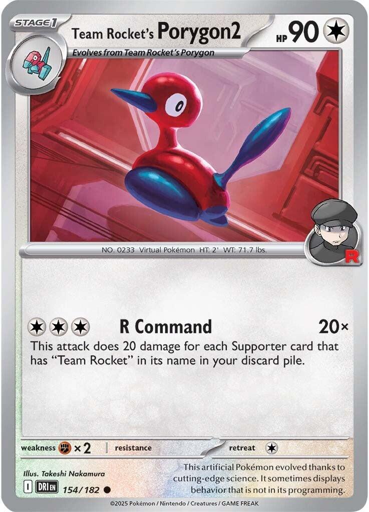 Team Rocket's Porygon2 (154/182) [Scarlet & Violet: Destined Rivals] | Fandemonia Ltd