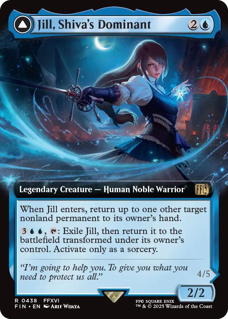 Jill, Shiva's Dominant // Shiva, Warden of Ice (Extended Art) [FINAL FANTASY] | Fandemonia Ltd