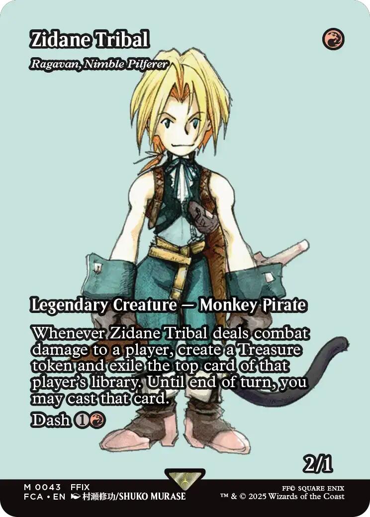 Zidane Tribal - Ragavan, Nimble Pilferer (Showcase) [FINAL FANTASY : Through the Ages] | Fandemonia Ltd