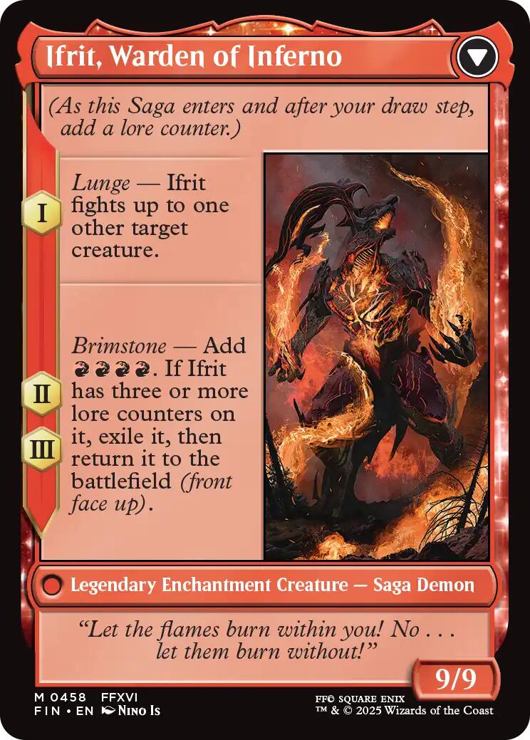 Clive, Ifrit's Dominant // Ifrit, Warden of Inferno (Extended Art) [FINAL FANTASY] | Fandemonia Ltd