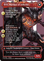 Clive, Ifrit's Dominant // Ifrit, Warden of Inferno (Borderless) (Surge Foil) [FINAL FANTASY] | Fandemonia Ltd