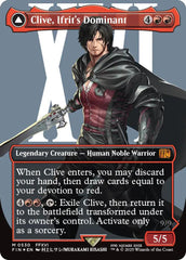 Clive, Ifrit's Dominant // Ifrit, Warden of Inferno (Borderless) (Surge Foil) [FINAL FANTASY] | Fandemonia Ltd