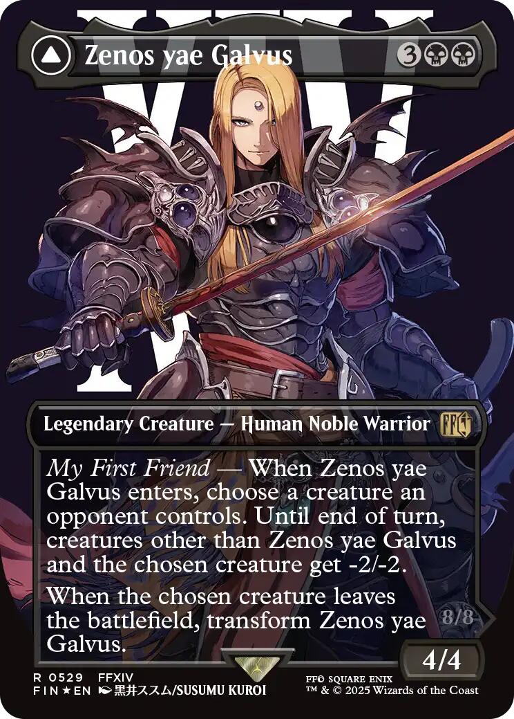 Zenos yae Galvus // Shinryu, Transcendent Rival (Borderless) (Surge Foil) [FINAL FANTASY] | Fandemonia Ltd
