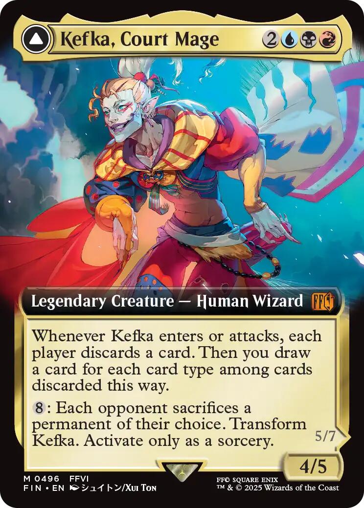 Kefka, Court Mage // Kefka, Ruler of Ruin (Extended Art) [FINAL FANTASY] | Fandemonia Ltd