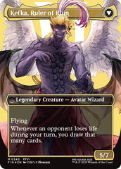 Kefka, Court Mage // Kefka, Ruler of Ruin (Borderless) (Surge Foil) [FINAL FANTASY] | Fandemonia Ltd