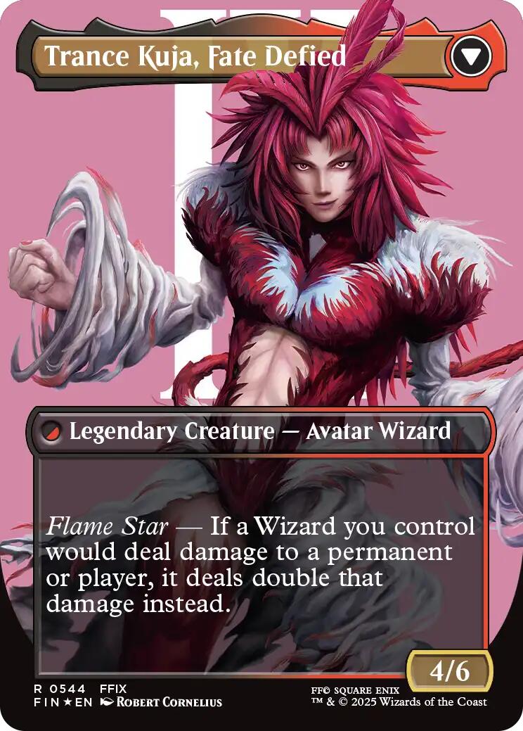 Kuja, Genome Sorcerer // Trance Kuja, Fate Defied (Borderless) (Surge Foil) [FINAL FANTASY] | Fandemonia Ltd