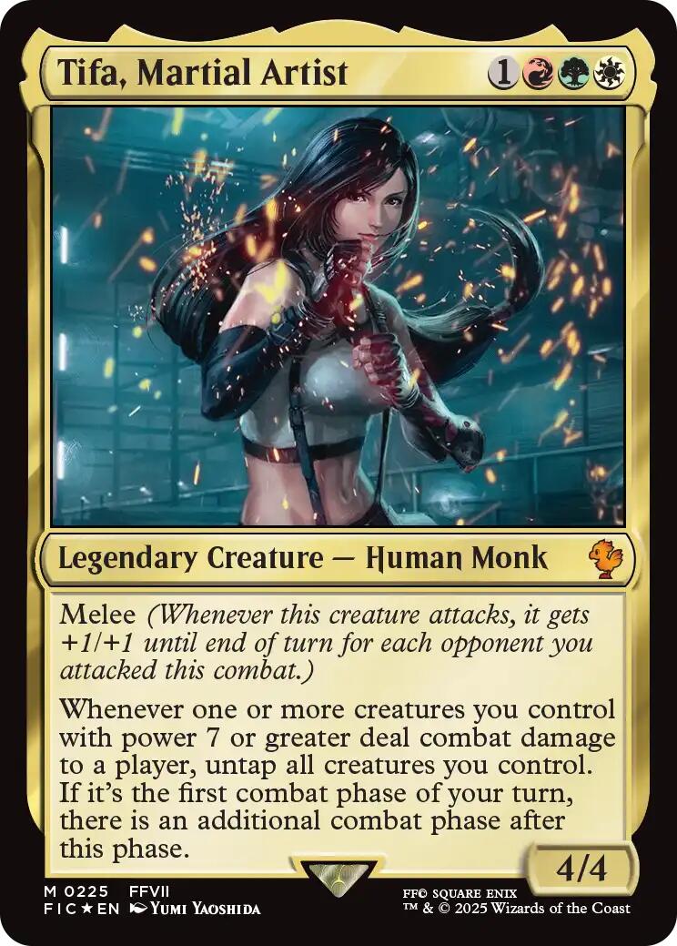 Tifa, Martial Artist (Surge Foil) [FINAL FANTASY Commander] | Fandemonia Ltd
