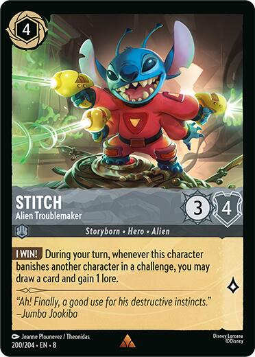 Stitch - Alien Troublemaker (200/204) [Reign of Jafar] | Fandemonia Ltd