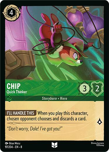 Chip - Quick Thinker (97/204) [Reign of Jafar] | Fandemonia Ltd