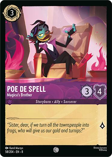 Poe De Spell - Magica's Brother (58/204) [Reign of Jafar] | Fandemonia Ltd