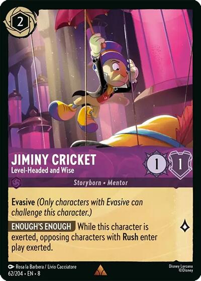 Jiminiy Cricket - Level-Headed and Wise (62/204) [Reign of Jafar] | Fandemonia Ltd