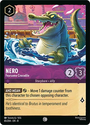 Nero - Fearsome Crocodile (65/204) [Reign of Jafar] | Fandemonia Ltd