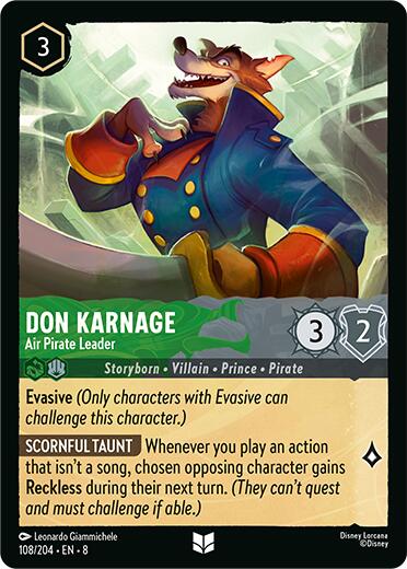 Don Karnage - Air Pirate Leader (108/204) [Reign of Jafar] | Fandemonia Ltd