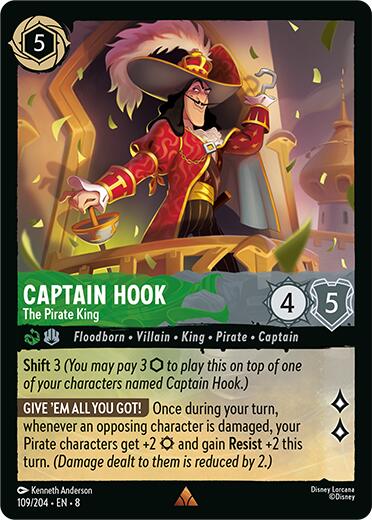 Captain Hook - The Pirate King (109/204) [Reign of Jafar] | Fandemonia Ltd