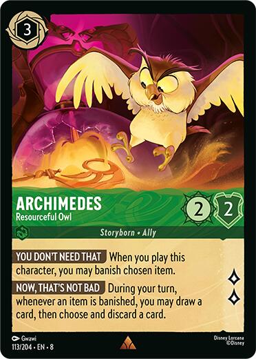 Archimedes - Resourceful Owl (113/204) [Reign of Jafar] | Fandemonia Ltd