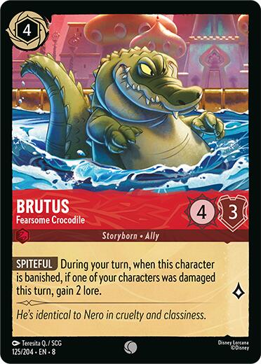Brutus - Fearsome Crocodile (125/204) [Reign of Jafar] | Fandemonia Ltd