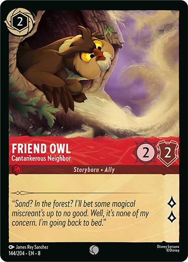 Friend Owl - Cantankerous Neighbor (144/204) [Reign of Jafar] | Fandemonia Ltd