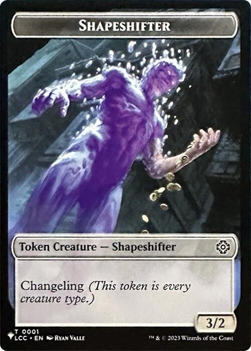 Shapeshifter // Cat Double-Sided Token [Secret Lair Drop Series] | Fandemonia Ltd