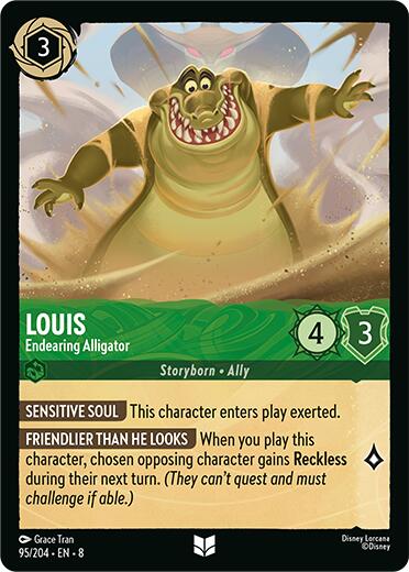 Louis - Endearing Alligator (95/204) [Reign of Jafar] | Fandemonia Ltd